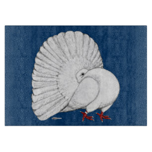 Planche À Découper Fantail Pigeon White