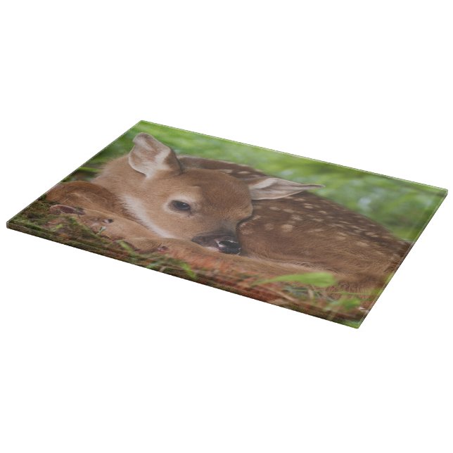 Planche À Découper Faon de Cerf à queue blanche âgé de deux jours, Ke (Coin)