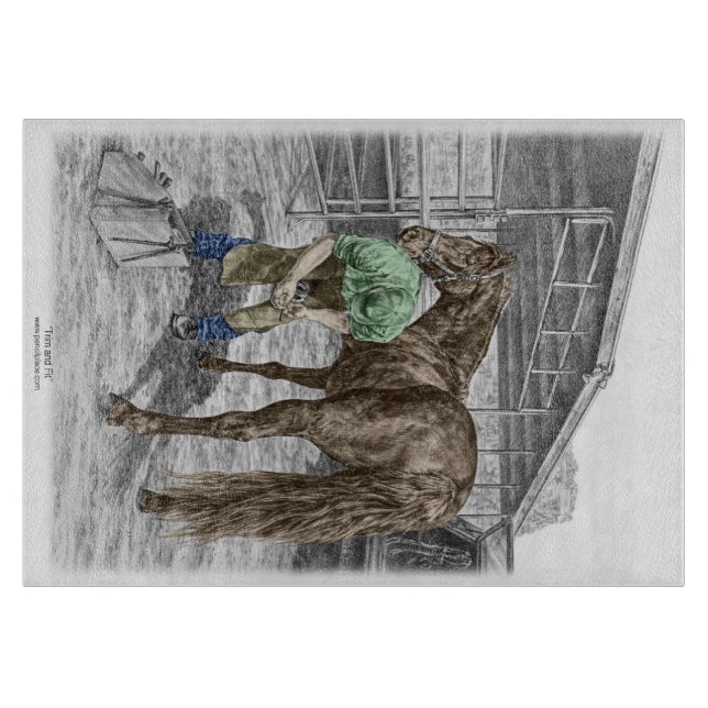 Planche À Découper Farrier Blacksmith Chaussure Cheval (Devant)