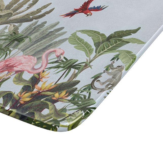 Planche à découper faune de la jungle tropicale (Coin)