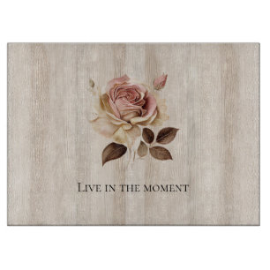 Planche À Découper Faux Crème Rustique Rose Bois