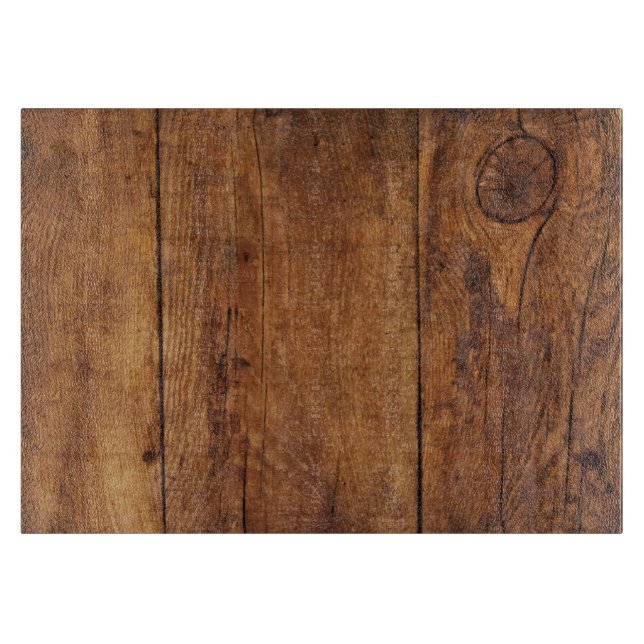 Planche À Découper Faux Patiné Grange Bois Coupe (Devant)