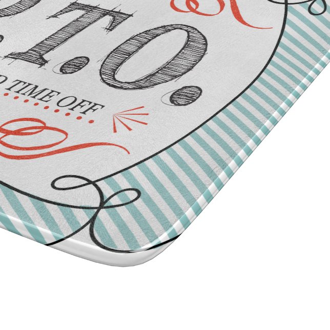 Planche À Découper Félicitations drôles Promu en congé fictif (Coin)