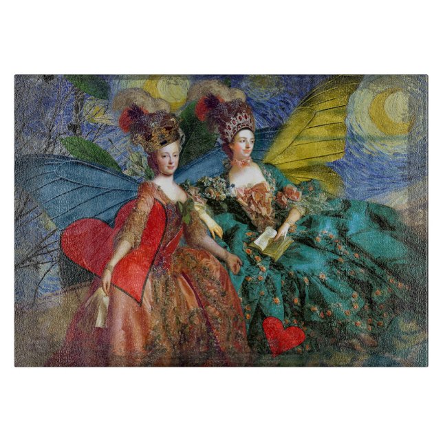 Planche À Découper Femme Papillon Capricieuse Gémeaux Gothique Classi (Devant)