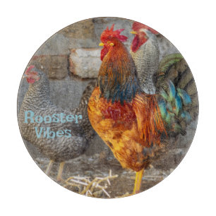 Planche À Découper Ferme ambiance coq