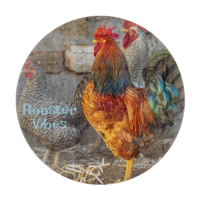Planche À Découper Ferme ambiance coq (Devant)