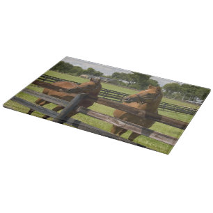 Planche À Découper Ferme de chevaux pur-sang dans le comté de Marion,
