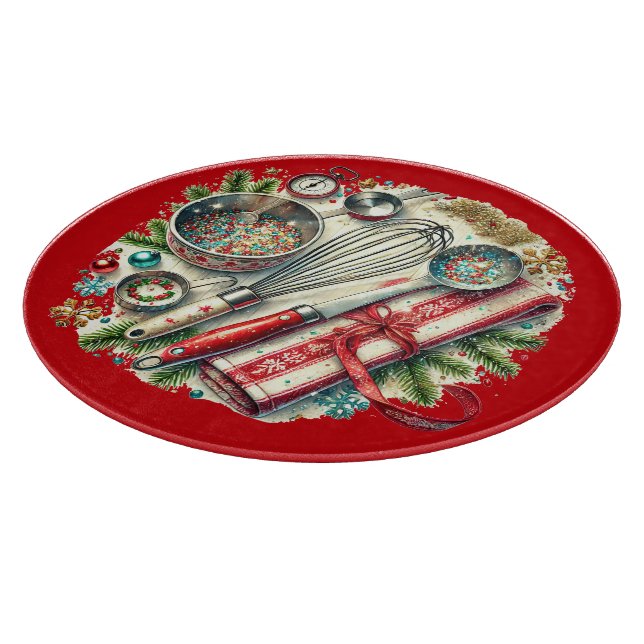 Planche À Découper Festif biscuit de Noël (Coin)