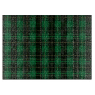 Planche À Découper Festif Vert hiver Noël Plaid Motif