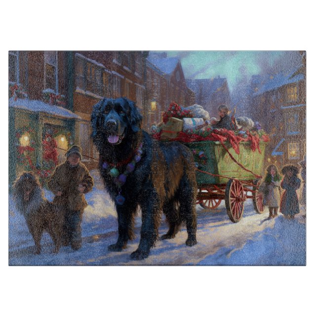 Planche À Découper Festin de Noël à Terre-Neuve (Devant)