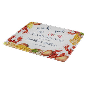 Planche À Découper Fête de Fiançailles Famille Bouillabaisse de Écrev