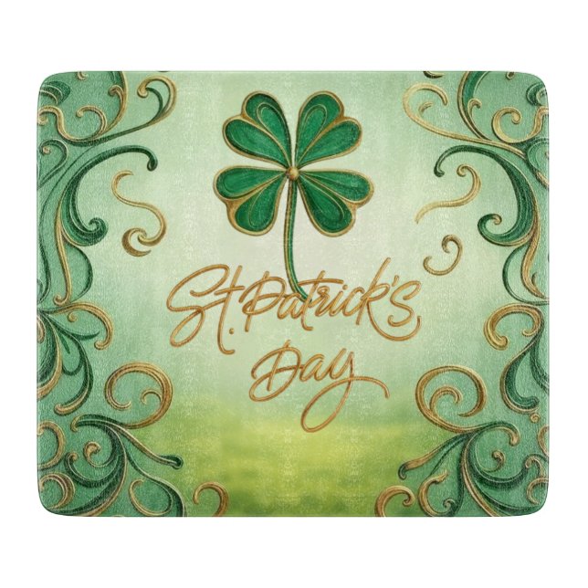 Planche À Découper Fête de la Saint Patrick (Devant)