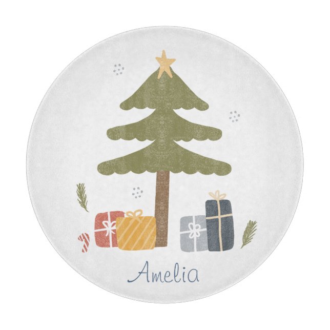Planche À Découper Fête de Noël nordique personnalisée (Devant)