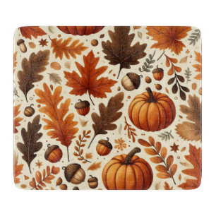 Planche À Découper feuille/citrouille/cavernes Automne
