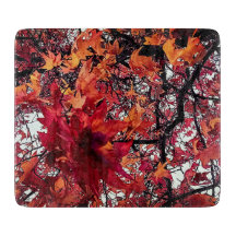 Feuille rouge et orange