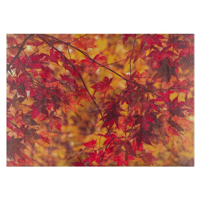 Planche À Découper Feuilles automnales Chute Folithe Nature (Devant)