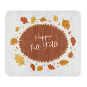 Planche À Découper Feuilles d'automne Bon automne à tous Thanksgiving