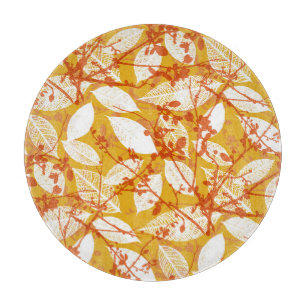 Planche À Découper Feuilles d'automne : Golden Vintage Repeat