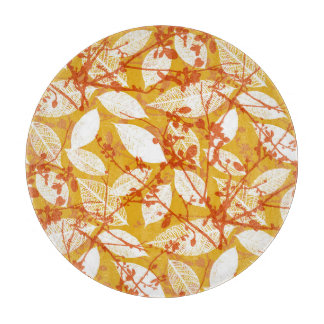Planche À Découper Feuilles d'automne : Golden Vintage Repeat