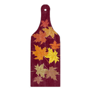 Planche À Découper Feuilles d'automne Pagaie de coupe décorative en v