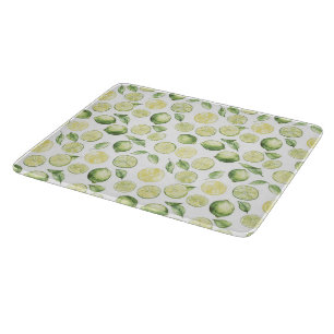 Planche À Découper Feuilles de limes vertes Fruit