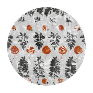 Planche À Découper Feuilles d'empreinte : motif symétrique sans coutu