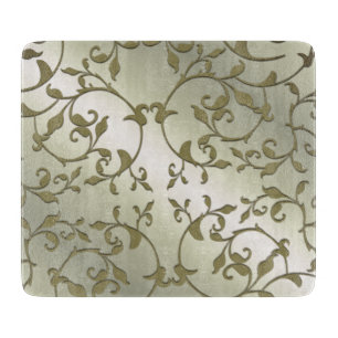 Planche À Découper Feuilles qui défilent en olive