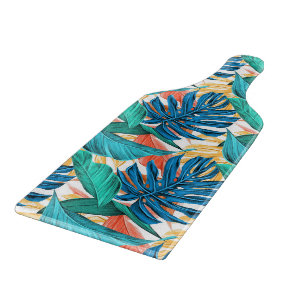 Planche à découper Feuilles Tropicales