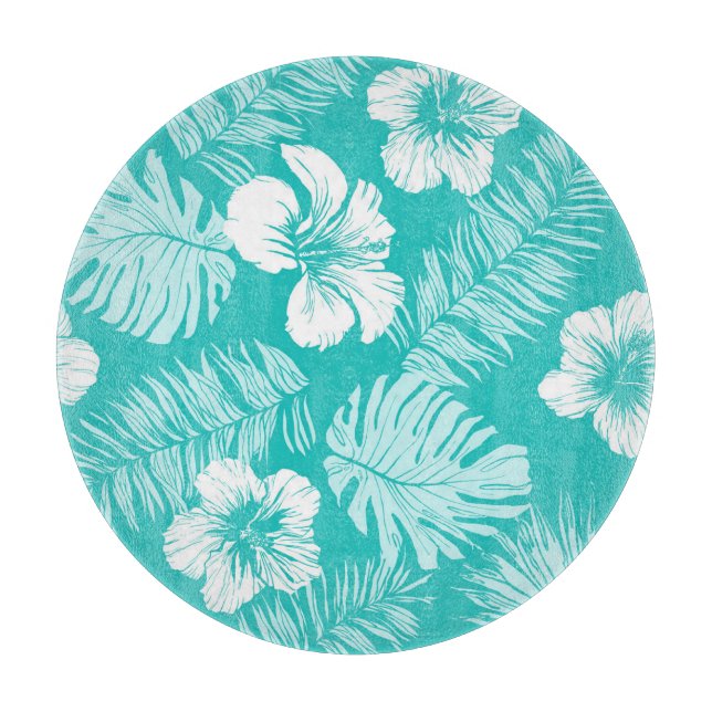 Planche À Découper Feuilles tropicaux : Motif Plante Vintage (Devant)