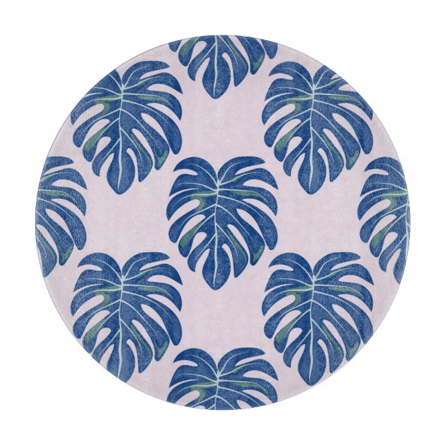 Planche À Découper Feuilles tropicaux Motif sans couture tendance (Devant)