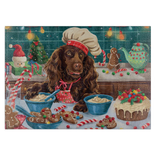 Planche À Découper Field Spaniel Gîtes : Festive Noël