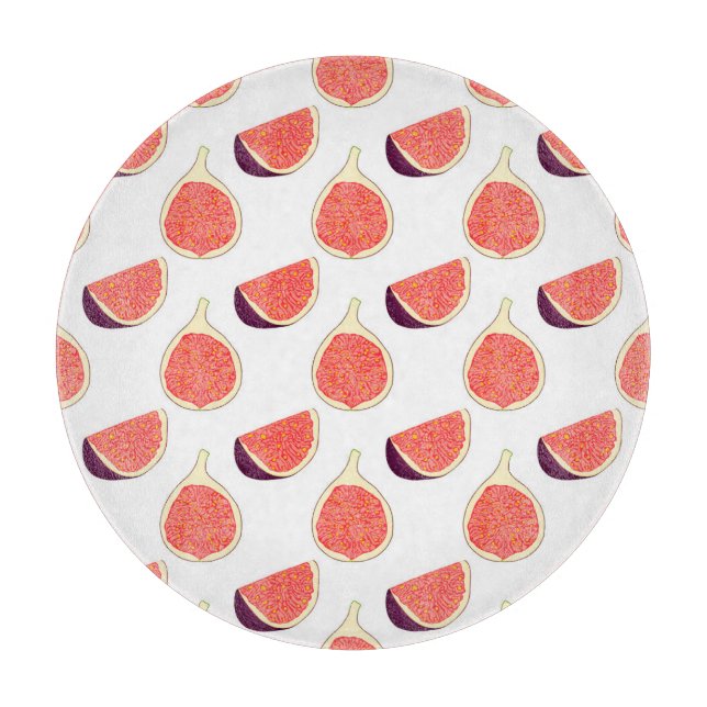 Planche À Découper Fig mauve : motif coloré (Devant)