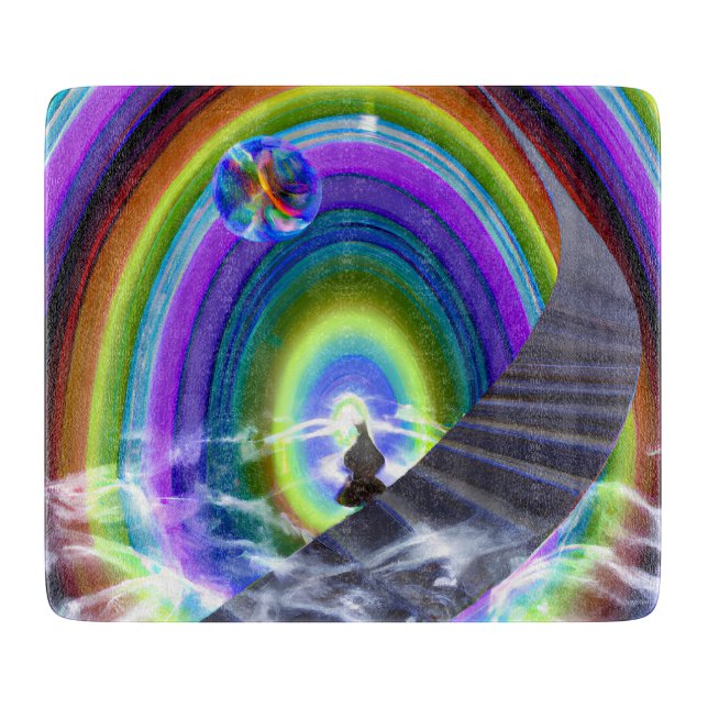 Planche À Découper Figure de mystère au Stargate interdimensionnel (Devant)