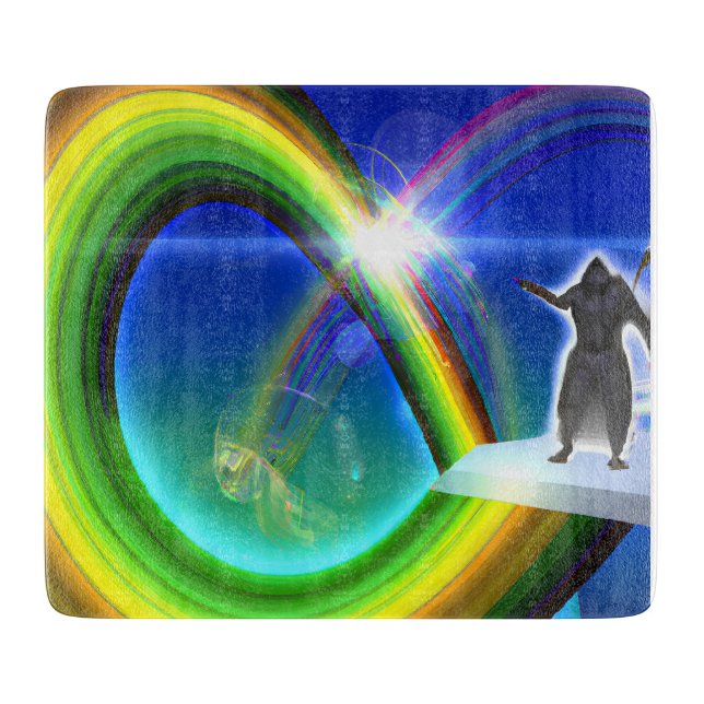 Planche À Découper Figure de mystère au Stargate interdimensionnel (Devant)