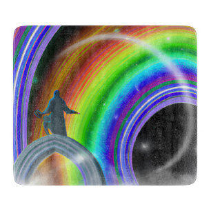 Planche À Découper Figure de mystère au Stargate interdimensionnel