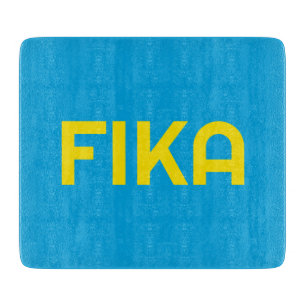 Planche À Découper FIKA Bold Jaune et bleu