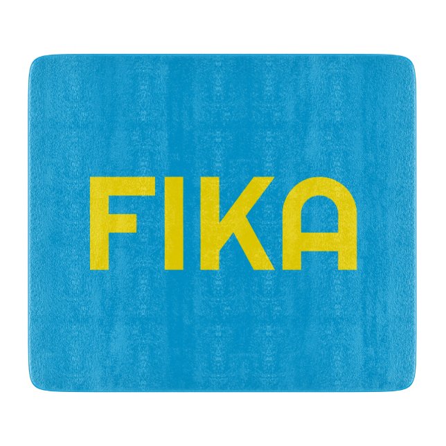Planche À Découper FIKA Bold Jaune et bleu (Devant)