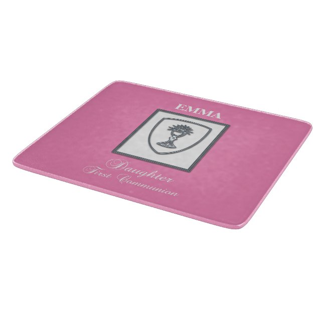 Planche À Découper Fille, Calice en Argent pour la Première Communion (Coin)