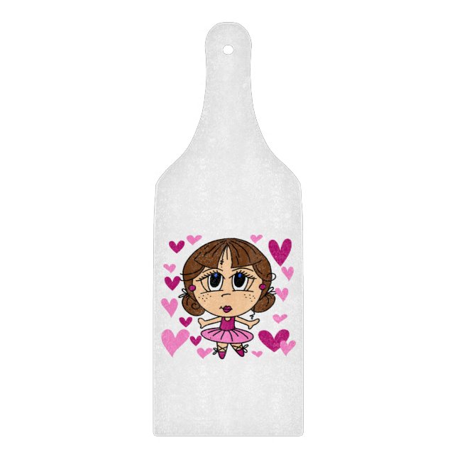 Planche À Découper Fille de ballerine (Devant)