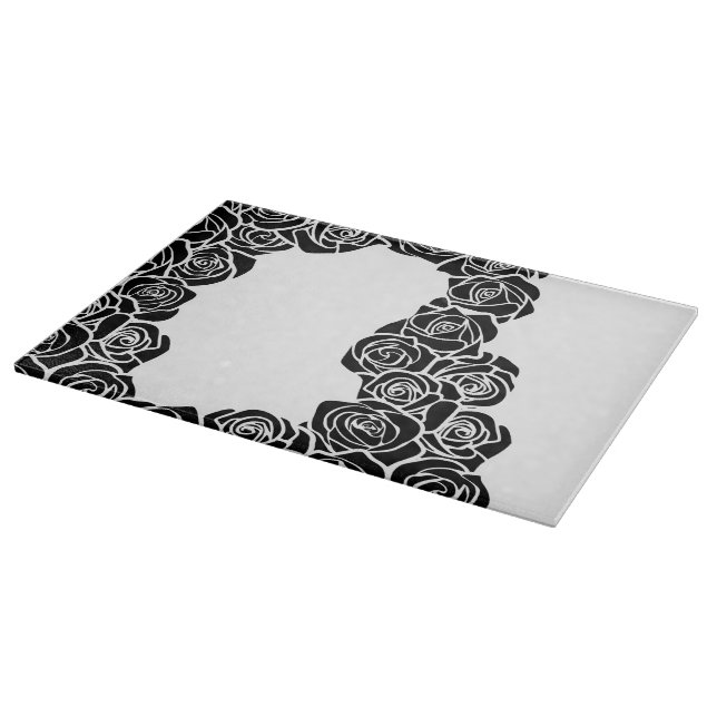 Planche À Découper Fille Vintage rose noire (Coin)