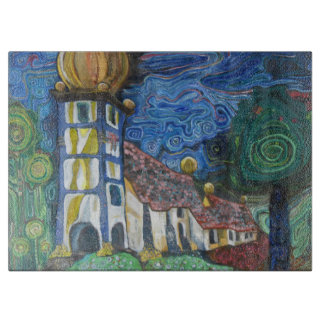 Planche À Découper Fine art inspired by Hundertwasser