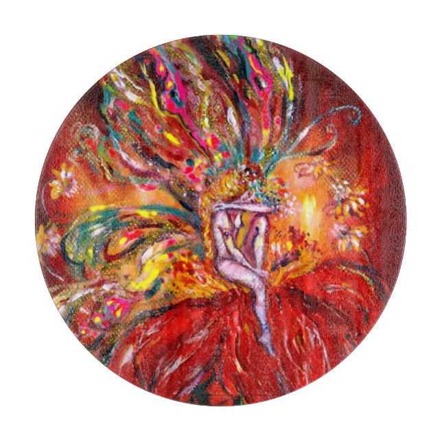 PLANCHE À DÉCOUPER FIRE FAIRY IN RED (Devant)