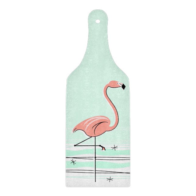 Planche À Découper Flamant rose Aqua pagaie à découper (Devant)