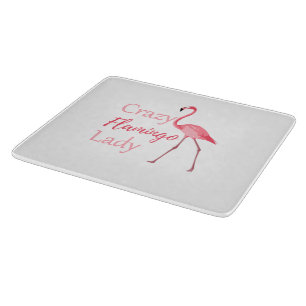 Planche À Découper Flamant rose folle Lady Funny Flamant rose