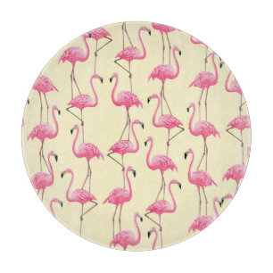 Planche À Découper Flamant rose réaliste Motif vertical Oiseau