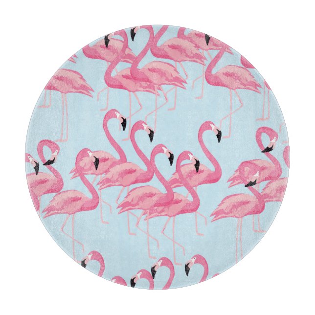 Planche À Découper Flamant rose : Tropical Vintage Print (Devant)