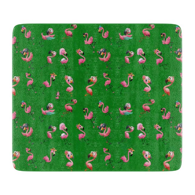 Planche À Découper Flamants roses (Devant)