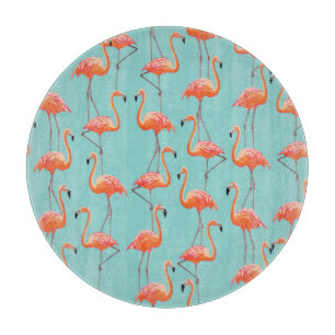 Planche À Découper Flamingo réaliste : motif vintage