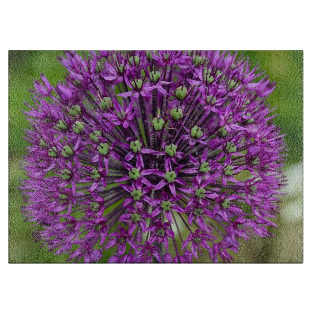 Planche À Découper Fleur d'allium pourpre (Devant)