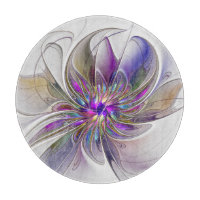 Fleur d'art Abstrait, énergique et coloré